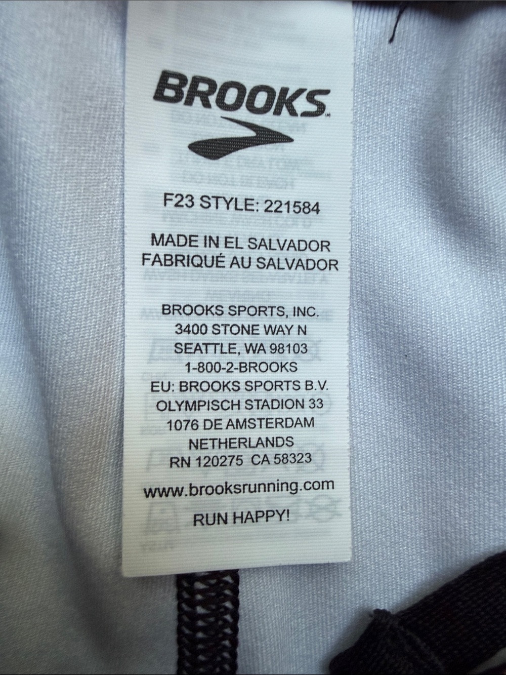 Brooks Pink Leopard Print Bike Shorts on Black - Picture 2 of 2